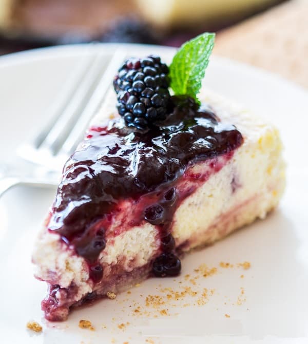 Torta de ricota com amora Torta de ricota com amora