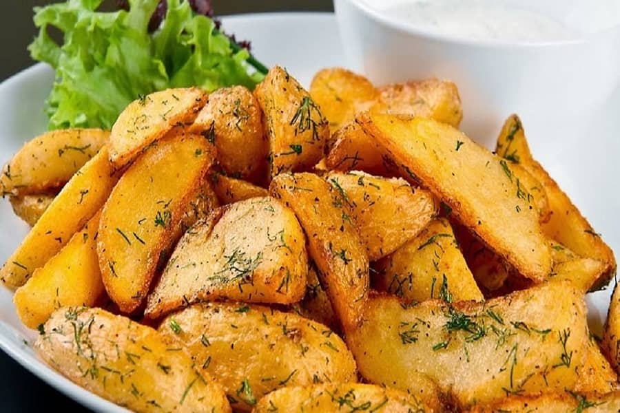 Batatas à libanesa Batatas à libanesa