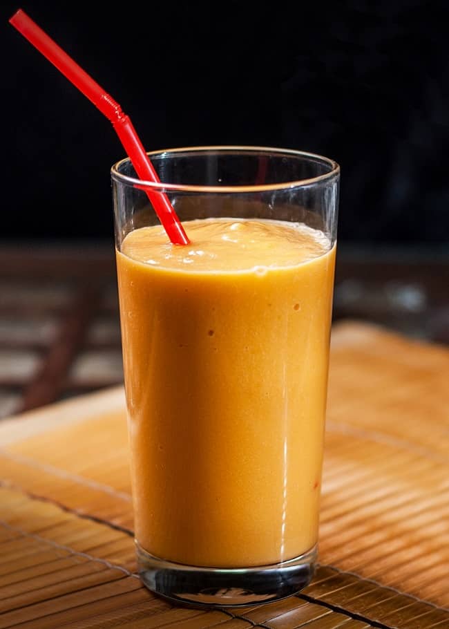 Vitamina de mamão com leite em pó Vitamina de mamão com leite em pó