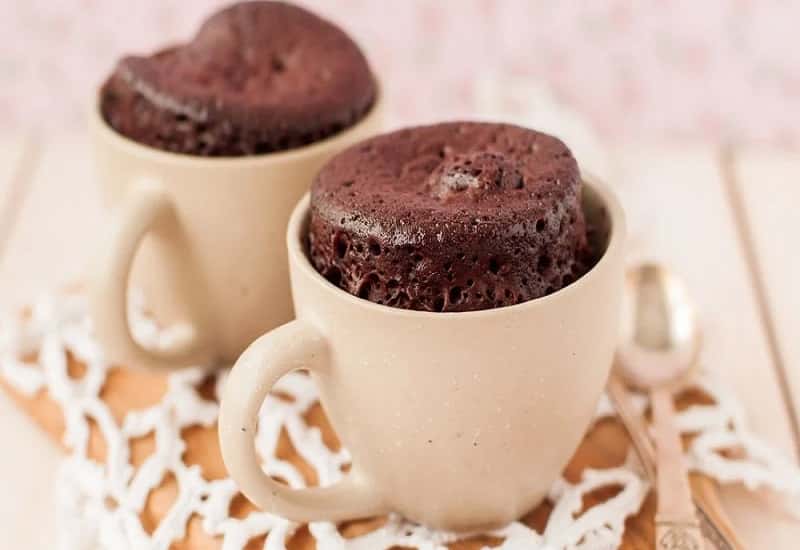 Bolo de chocolate em 1 minuto Bolo de chocolate em 1 minuto