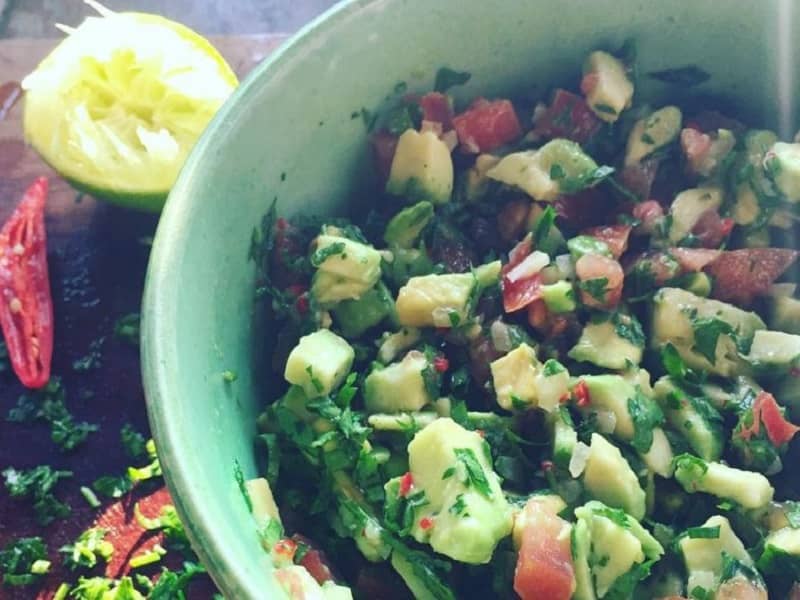 Salada de abacate