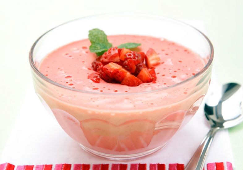 Mousse de morango Mousse de morango