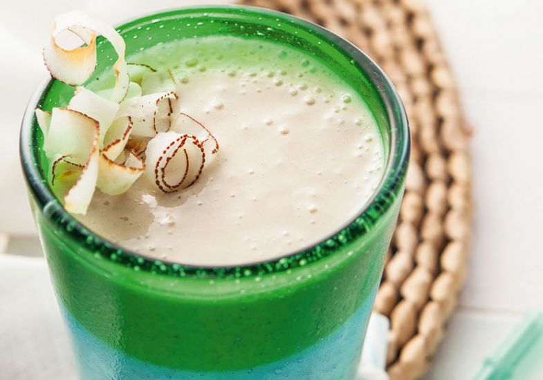 Smoothie de coco para pré-treino Smoothie de coco para pré-treino