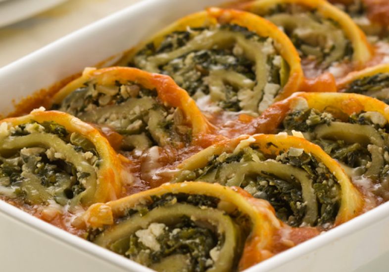 Rondele com escarola, ricota e nozes Rondele com escarola, ricota e nozes