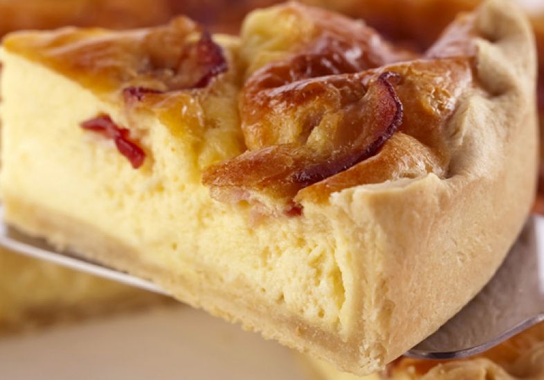 Torta de queijo e bacon Torta de queijo e bacon