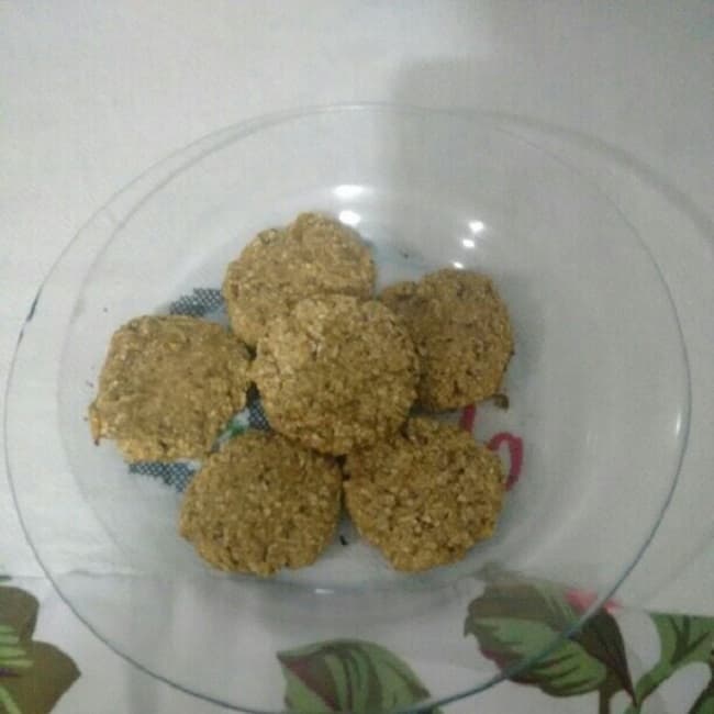 Cookies de banana e aveia