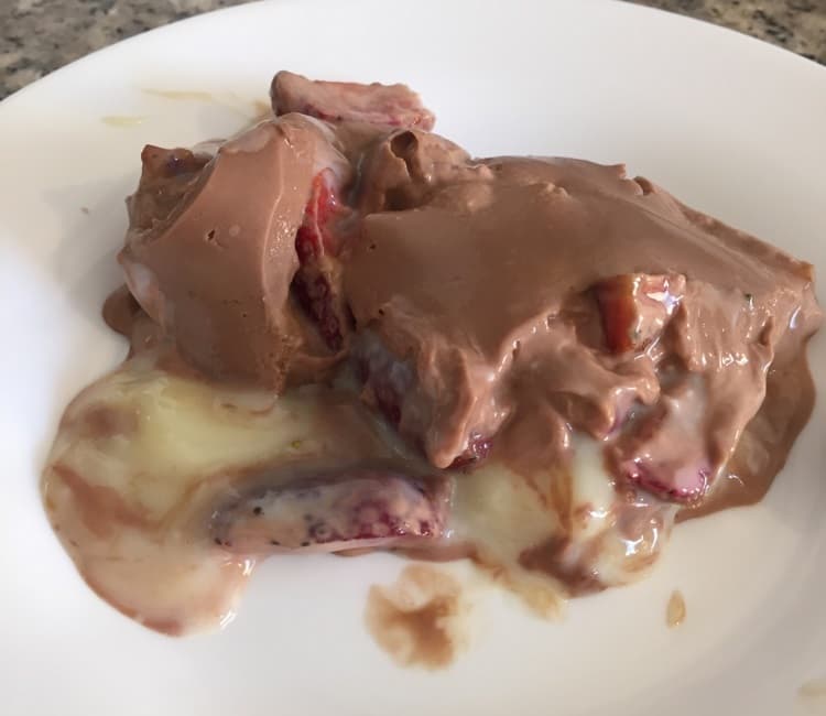 Ganache com morangos Ganache com morangos