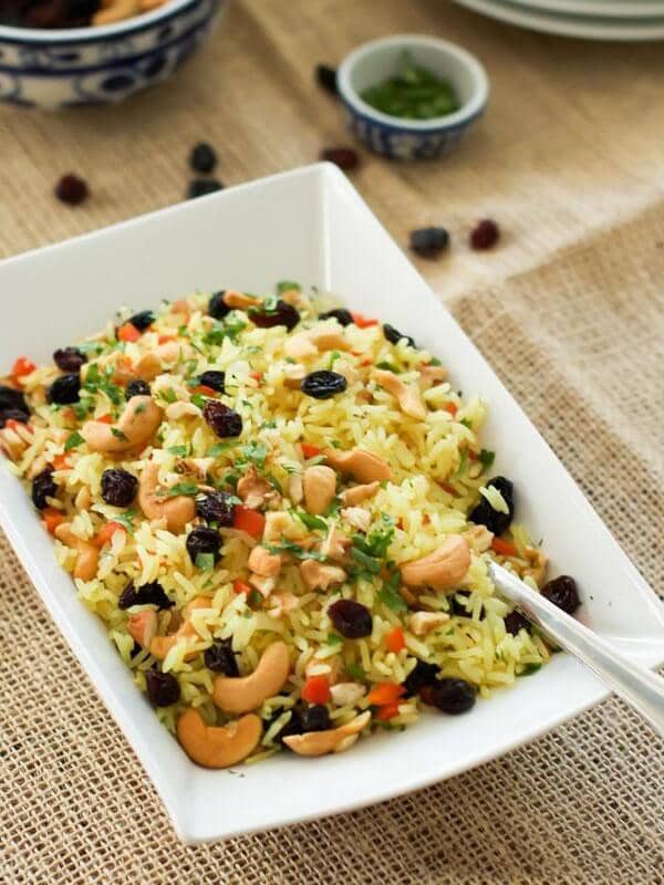 Arroz de Natal com castanhas