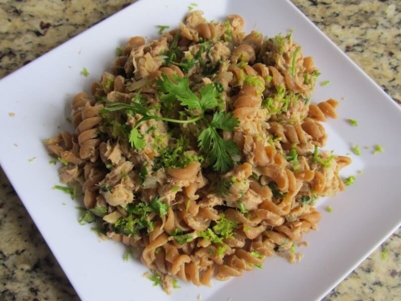 Macarrão light com atum Macarrão light com atum