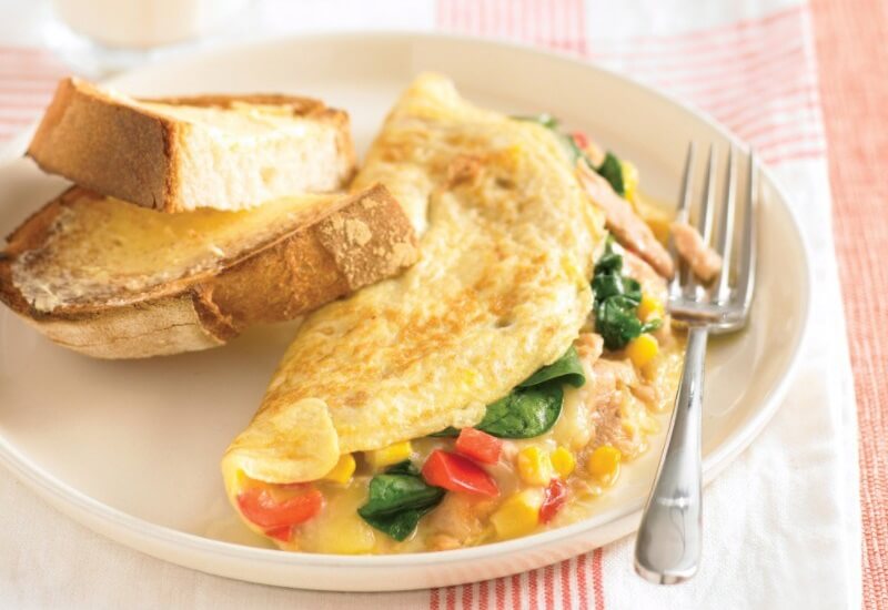 Omelete com atum