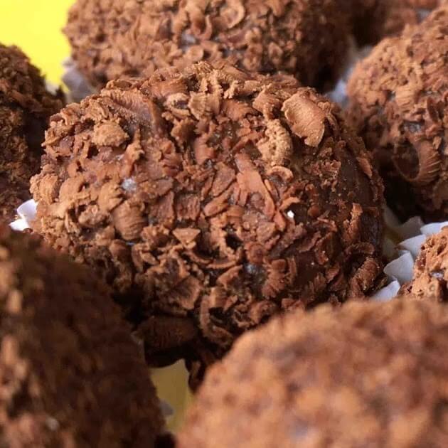 Brigadeiro de batata-doce fitness