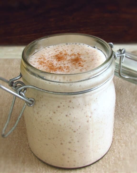 Batido de banana e canela Batido de banana e canela