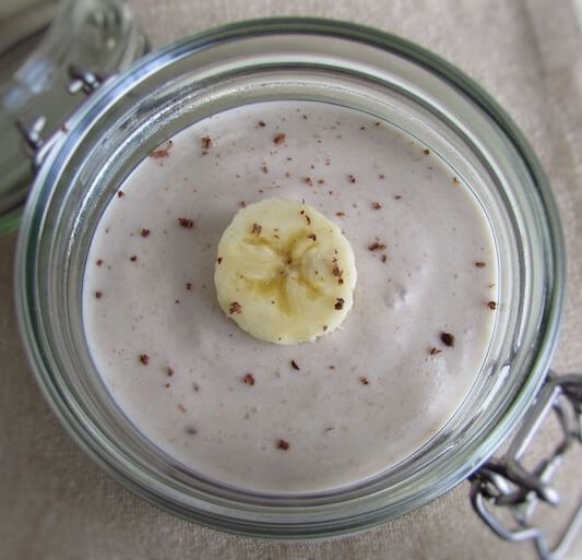 Mousse de banana rápido