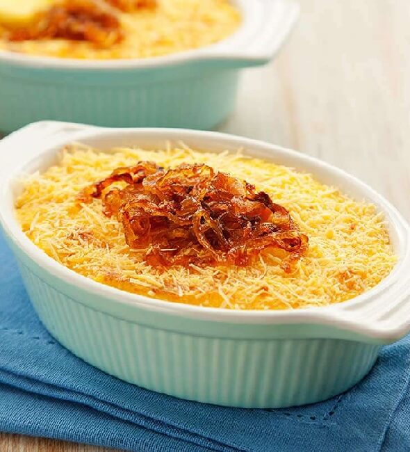 Creme de mandioquinha gratinado Creme de mandioquinha gratinado