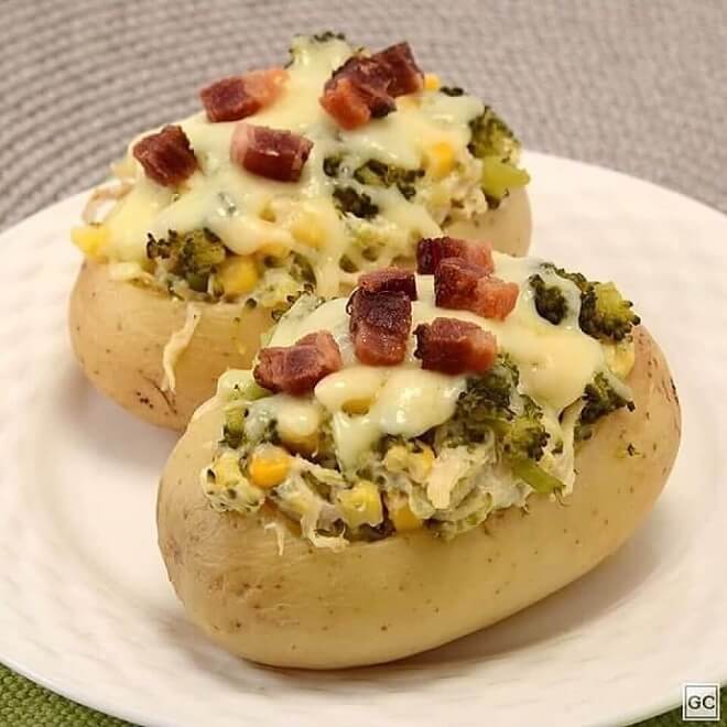 Batata recheada cremosa Batata recheada cremosa