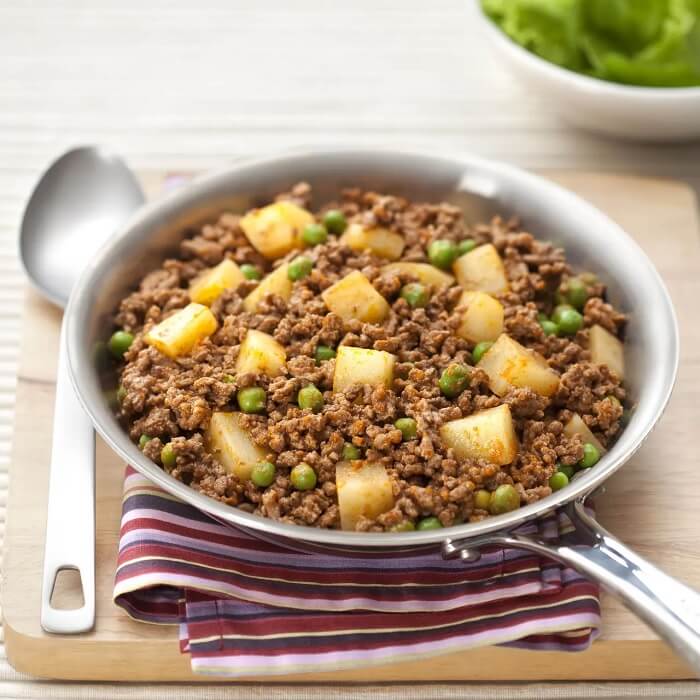 Carne moída com batata