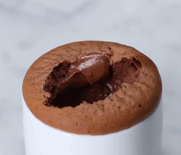 Suflê de creme de avelã Suflê de creme de avelã