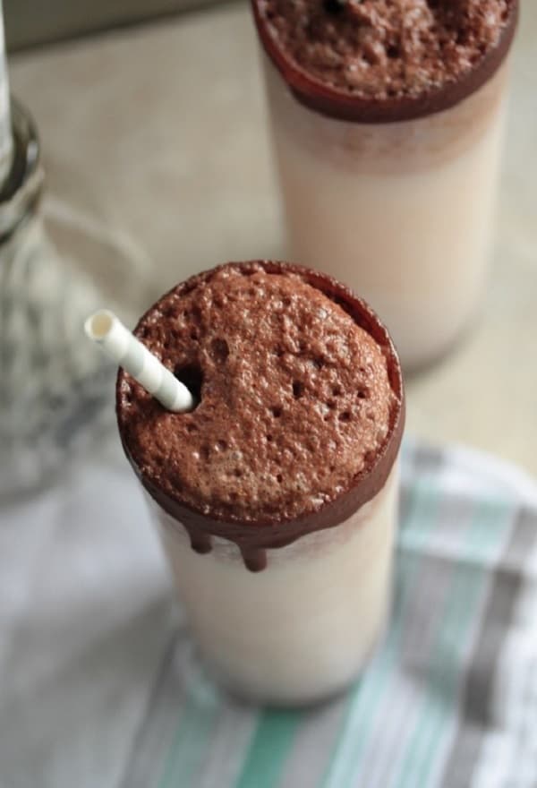 Batido de creme de avelã Batido de creme de avelã