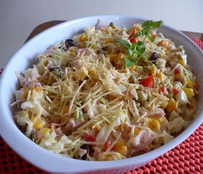 Receita salpicão de frango Receita salpicão de frango