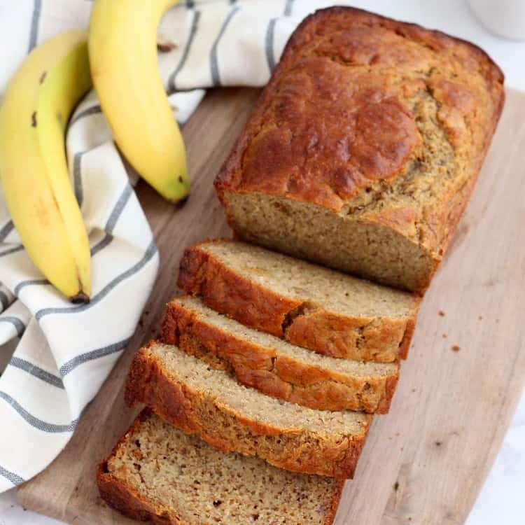 Bolo de banana com aveia low carb